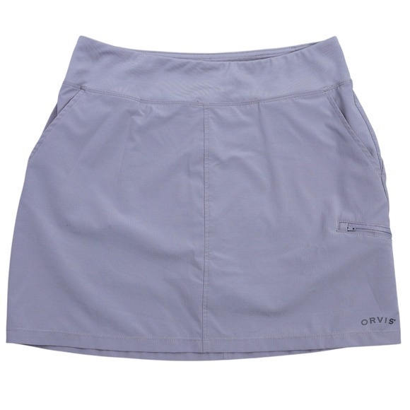 Orvis Pants - Orvis Skort Active Athletic‎ Golf Skirt Pockets Pull On Lavender/Gray Size S